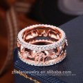 mejor precio alta calidad al por mayor fabricante de la joyería precio barato al por mayor cz anillo de oro anillo de bodas